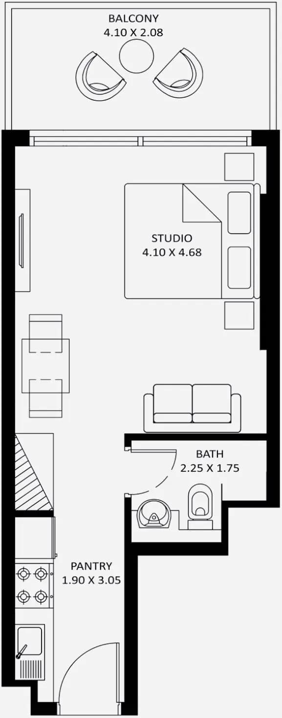 Studio Apartment